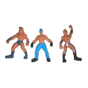 Lot Of 3 - WWE-  Jakks-Micro Aggression 2” Wrestling Figures